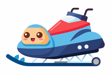 snowmobile vector illustration