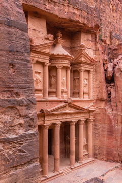 The ruins of the ancient Nabatean city of Petra, Jordan, Middle East