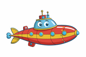 submarine vector illustration