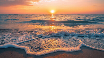 Gentle Waves at Ocean's Dawn