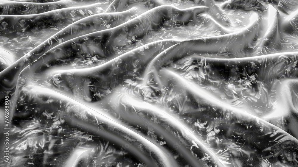 Poster computer generated wavy pattern. generative ai