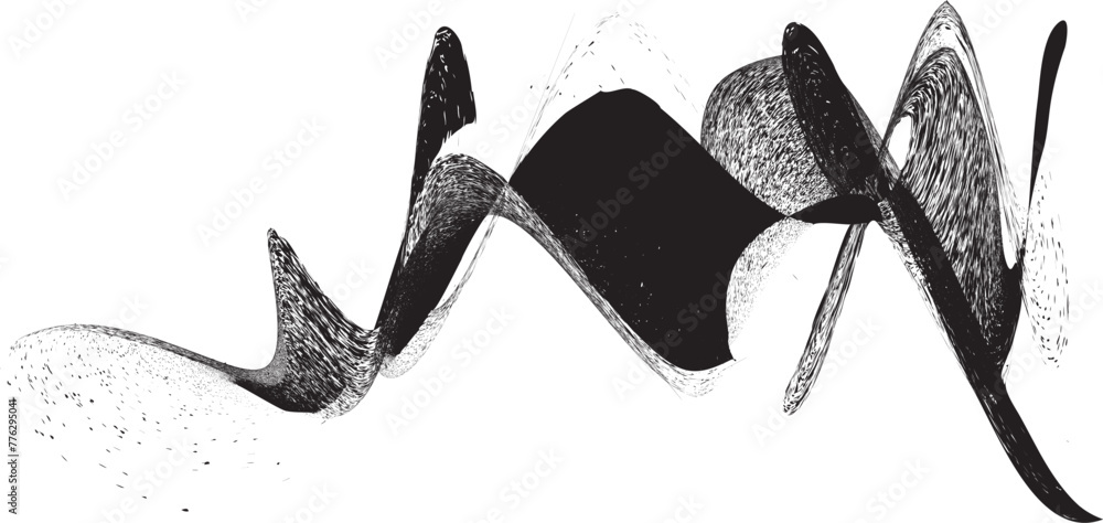 Poster distorted geometric shape . minimal art design . noise destroyed logo . trendy grainy shapes . graph