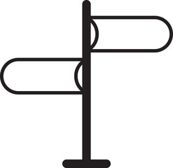 Obraz premium Signpost icon, signpost icon vector isolated on white background.