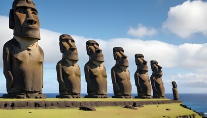 Awe-Inspiring-View-Of-The-Moai-Statues-On-Easter-I- 2