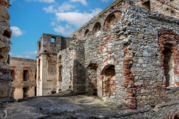 Ruins of old castle in Krzyztopor, Ujazd, Poland