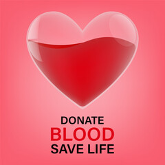 Fototapeta na wymiar Blood Donation Concept. World Blood Donor Day. Vector Illustration. 
