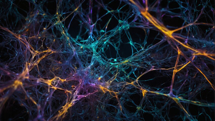 In the dark recesses of the mind, a mesmerizing neural network cascades in esoteric beauty, each intricate connection pulsating with a luminous energy that seems to transcend reality itself.