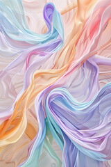 Dreamy Pastel Swirl: A Nostalgic Blend of Soft Hues and Pixelated Abstract Design