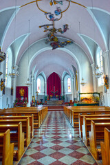 Fototapeta na wymiar Innenansicht der Pfarrkirche Nauders - Tirol (Österreich)