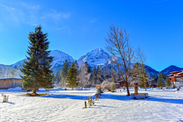 Die Ammergauer Alpen bei Heiterwang, Tirol (Österreich)