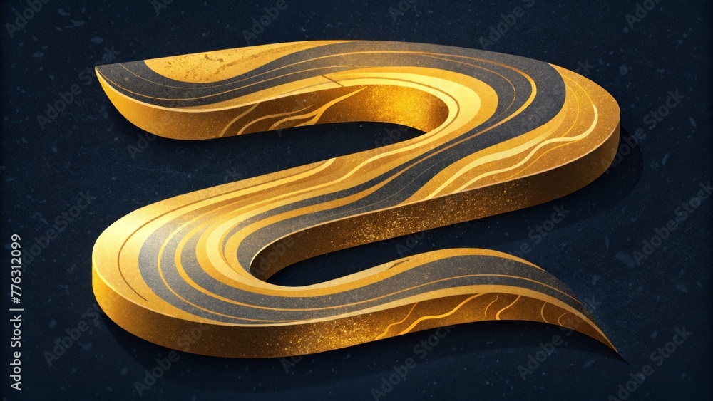 Poster the y patterns of gilded marble flow like a river of shimmering gold captivating the eye.