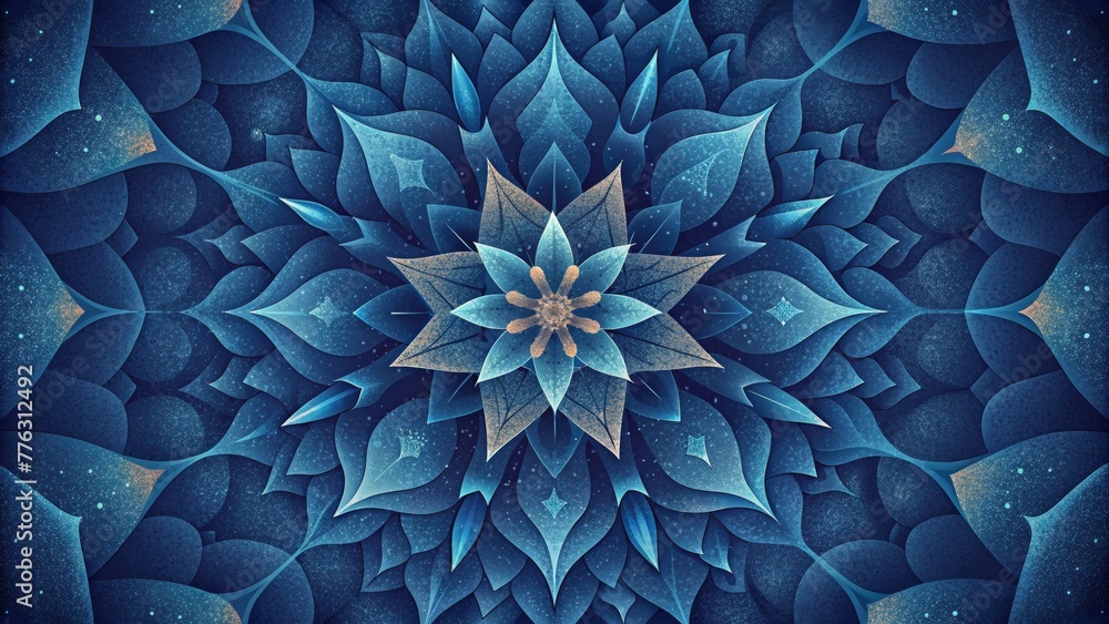 Fototapete A kaleidoscope of shapes and shadows forming intricate patterns that seem to shift and transform.