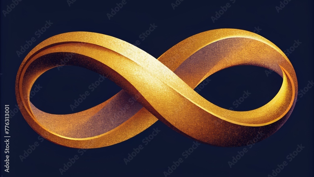 Poster viscous ribbons of gold twisting and turning like a river in motion.