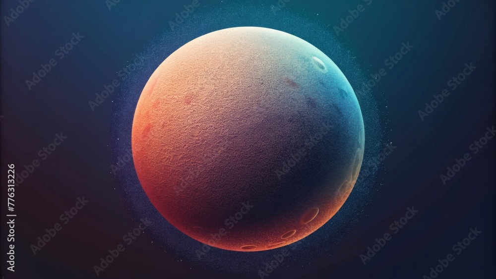 Poster A smooth spherical shape with jagged textured edges akin to a craterfilled moon surface.