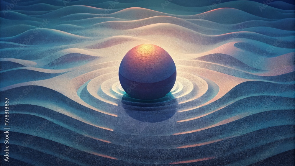 Aufkleber A captivating play of light and shadow on an everchanging surface of aqueous ripples.