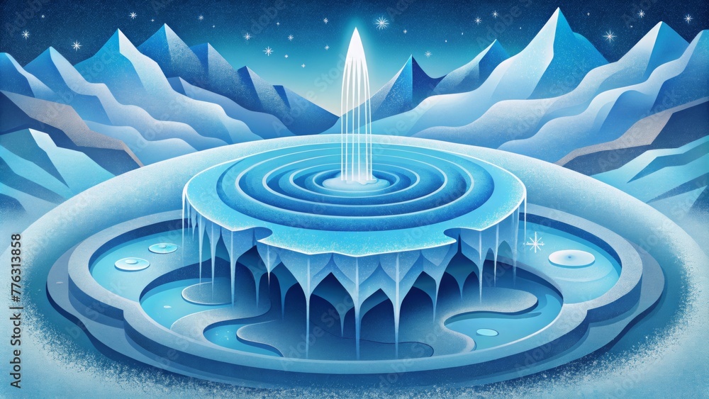 Poster the soothing flow of liquid frozen in time capturing the beauty and serenity of aqueous ripple.