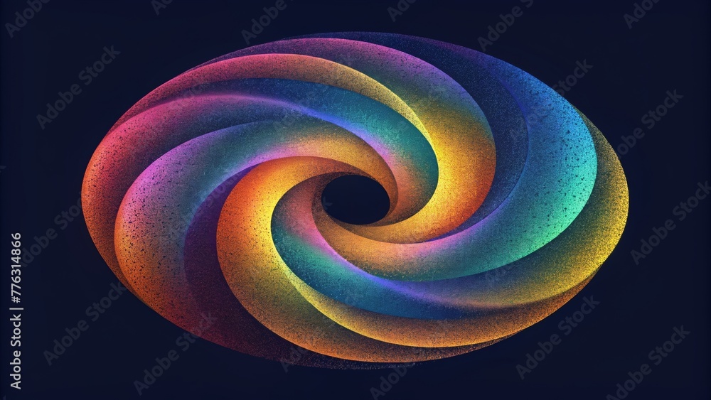 Poster A symphony of spectral spirals each one a unique blend of hues and patterns that paint a stunning dance.