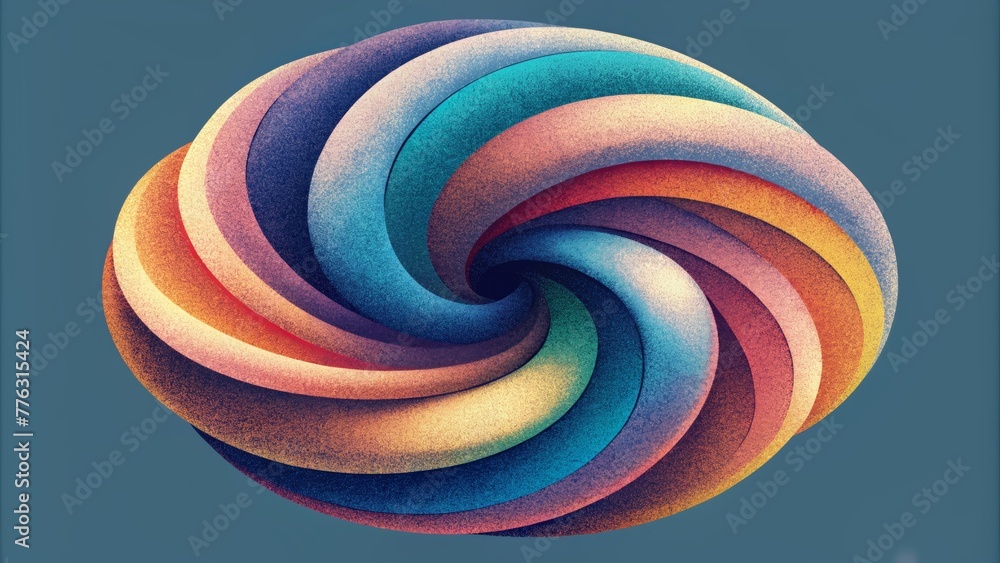Poster a chaotic swirl of intermingling chromatic patches evoking a sense of fluidity and movement.