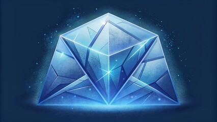 The frozen fractures glisten like diamonds reflecting the light in a mesmerizing display.