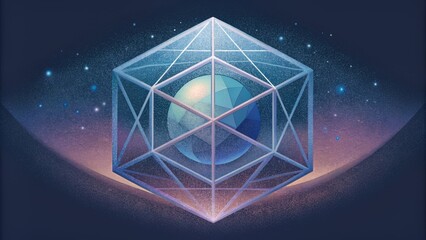 Through the intricate lattice of crystal clarity one can glimpse the endless possibilities of imagination.