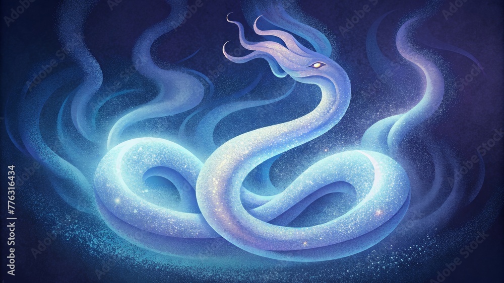 Poster soft luminescent tendrils snaking across the canvas evoking a sense of mystical energy and otherworl
