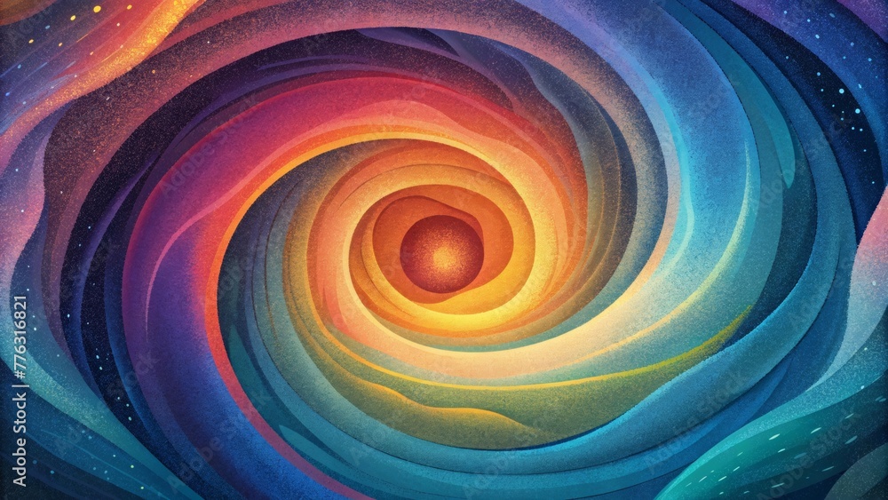 Aufkleber a mesmerizing whirlpool of colors swirling and spiraling into a vortex of infinite possibilities.