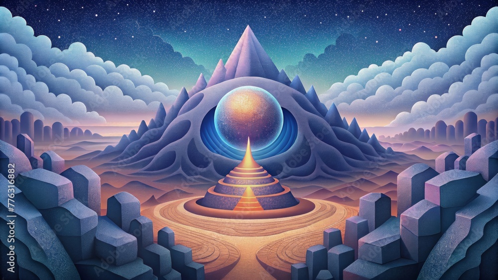Poster a virtual journey through a world of fractals each one revealing a new level of intricacy and beauty