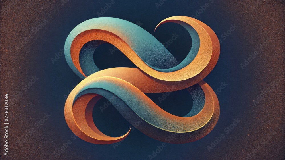 Aufkleber smooth and sleek these swirls form a minimalist yet captivating design.