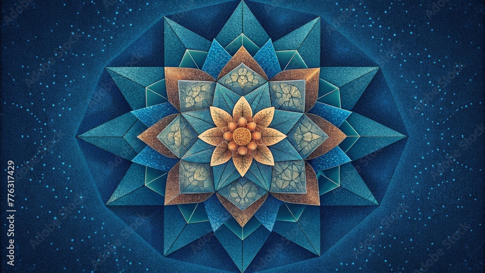 Poster A mosaic of delicate details and repetitive motifs each one adding to the overall mesmerizing effect.