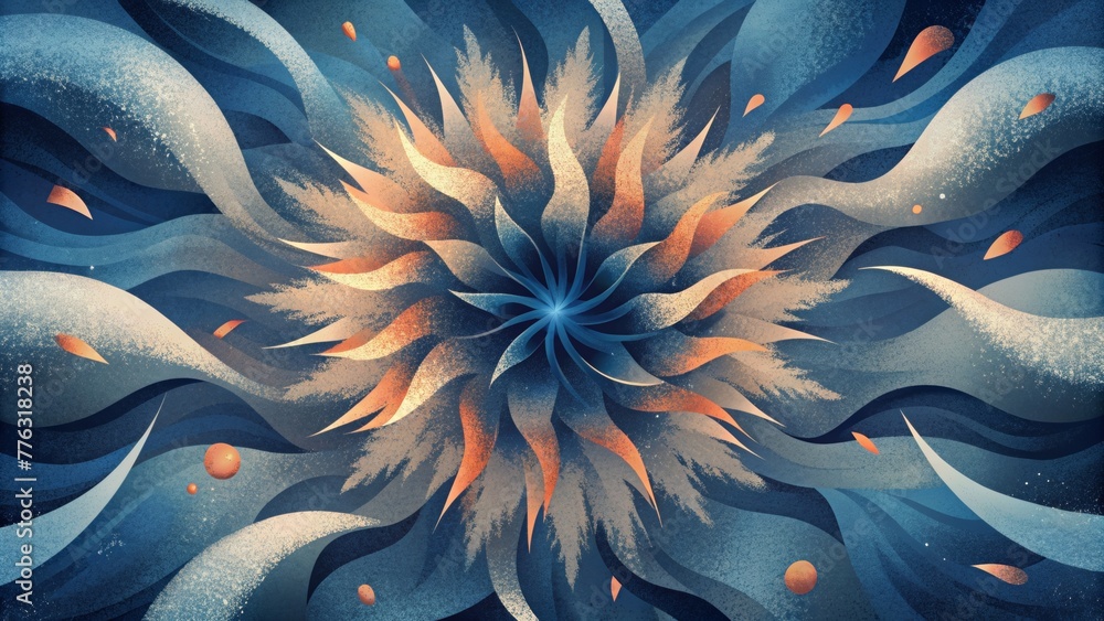 Aufkleber A flurry of random brush strokes forming a chaotic and unpredictable abstract composition.