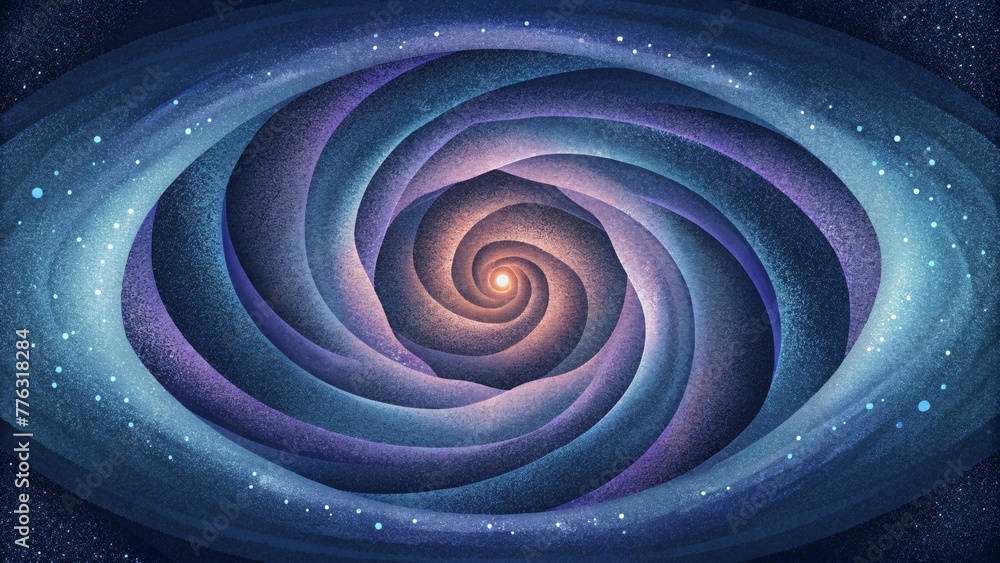 Leinwandbilder a hypnotic spiral of ones and zeros spinning endlessly and blurring the line between physical and di