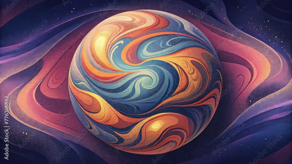 Aufkleber captivating and everevolving marbled majesty embodies the endless possibilities of abstract art with