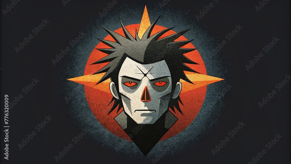 Poster a fusion of rebel icons and grungy textures representing the angst and attitude of grunge graphics.