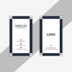 Clean professional business card design template, visiting card, template.