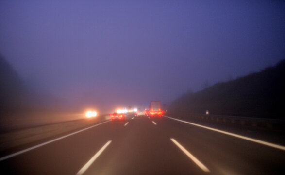 A3 zwischen Rohrbrunn und Weibersbrunn Richtung Frankfurt 