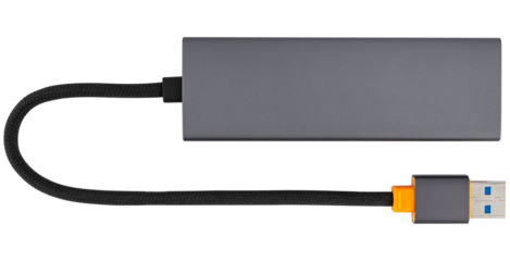 USB hub, USB hub, on white background in insulation