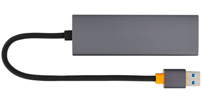 USB hub, USB hub, on white background in insulation