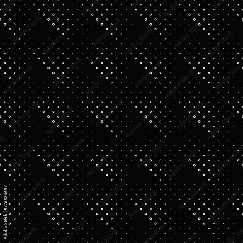 Poster geometrical monochrome seamless ring pattern background - abstract vector illustration from circles