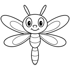 dragonfly cartoon illustration