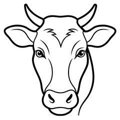 portrait of a cow