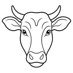 portrait of a cow