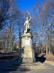 Monument to Jan Kiliński in Stryiskyi Park (Kilinski Park), Lviv, Ukraine.