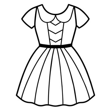 illustration of a dress