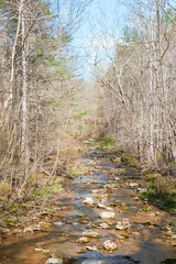 Cedar Creek at Natural Bridge State Park.Virginia. USA