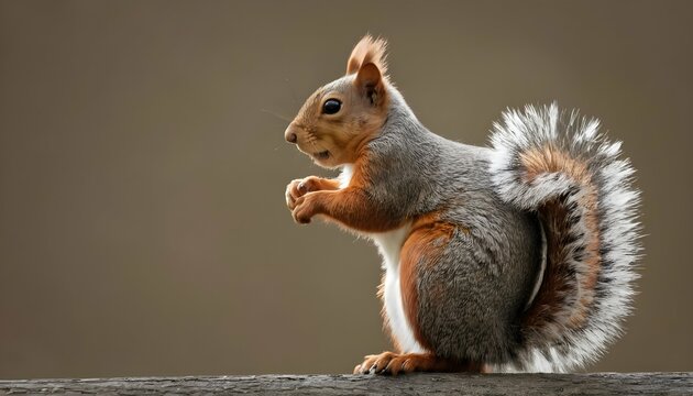 A-Squirrel-With-Its-Tail-Arched-Over-Its-Back- 2