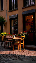 Fototapeta na wymiar Coffee Shop. Restaurant in the city