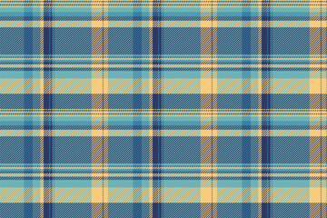 Fabric pattern textile of seamless vector check with a texture tartan background plaid.