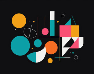 Obraz premium abstract digital modern art background