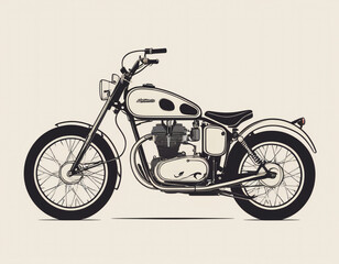 motorcycle isolated on white background