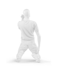 Uniform Soccer Back View